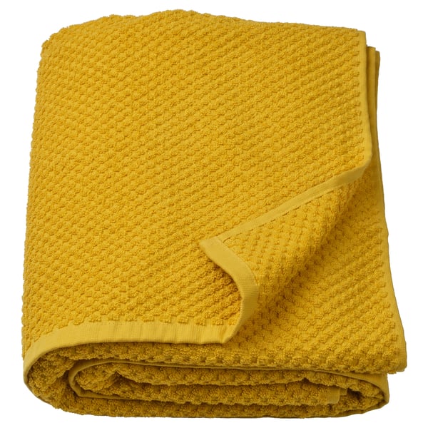 GULVIAL Bath sheet, yellow, 100x150 cm