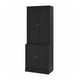 Option: HAVSTA Storage combination with doors, black, 81x47x212 cm