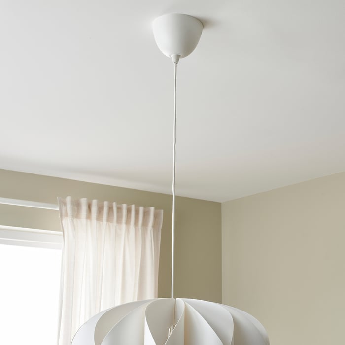 KRUSNING Pendant lamp shade, white, 43 cm IKEA