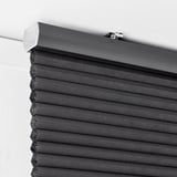 HOPPVALS Room darkening cellular blind, grey, 100x155 cm