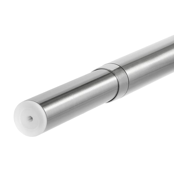 HUGAD Curtain rod, silver-colour, 210-385 cm