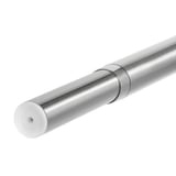 HUGAD Curtain rod, silver-colour, 210-385 cm