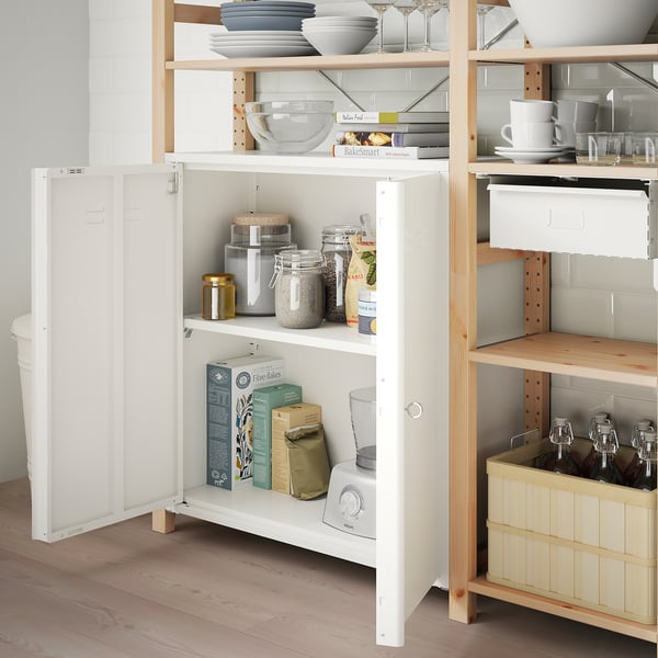 IVAR Cabinet with doors - white - IKEA