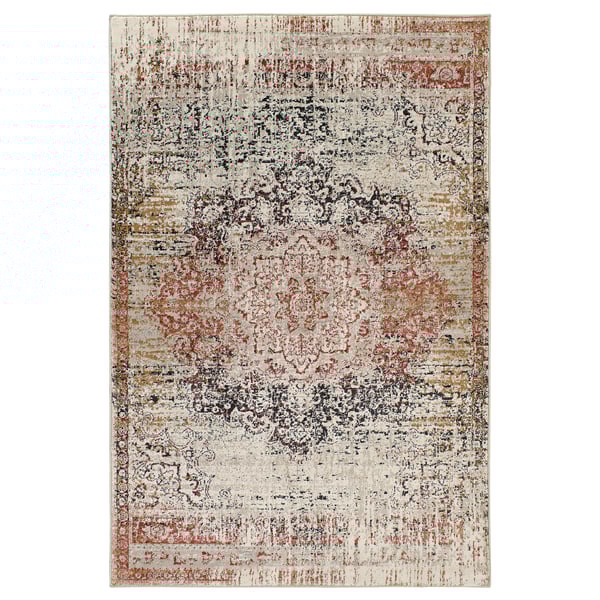 JEJSING Rug, low pile, red/grey-brown stained, 200x300 cm