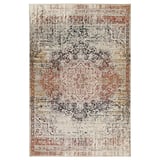 JEJSING Rug, low pile, red/grey-brown stained, 200x300 cm