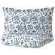 JUNIMAGNOLIA Duvet cover and 2 pillowcases - white/dark blue - IKEA