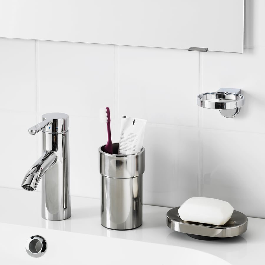 KALKGRUND Soap dispenser holder, chromeplated IKEA