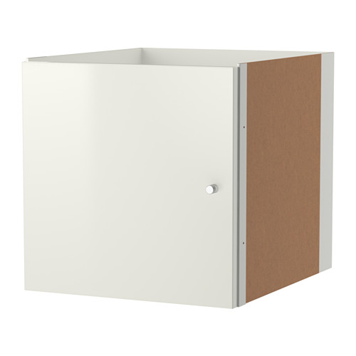 KALLAX Insert with door highgloss white IKEA