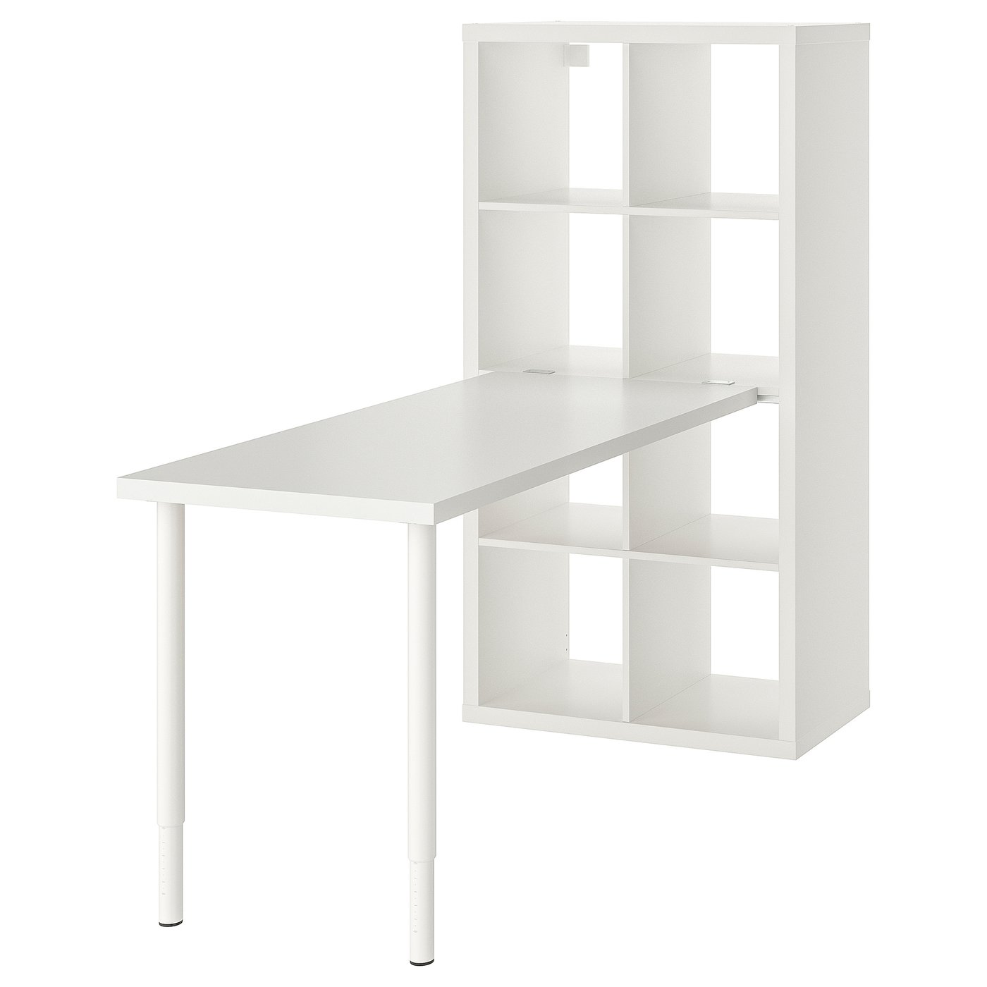 KALLAX / LAGKAPTEN desk combination, white, 77x159x147 cm IKEA
