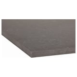 KASKER Custom made worktop, matt dark grey/marble effect quartz, 1 m²x2.0 cm