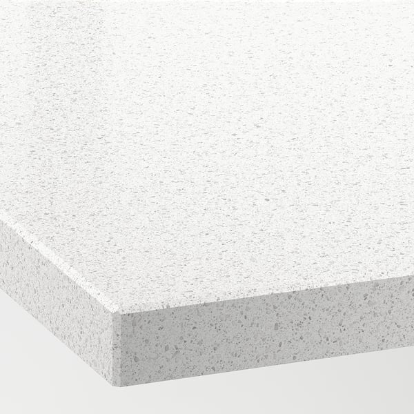KASKER Custom made worktop, white mineral effect/quartz, 1 m²x4.0 cm