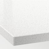 KASKER Custom made worktop, white mineral effect/quartz, 1 m²x4.0 cm