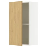 KNOXHULT Wall cabinet with door, oak effect, 40x75 cm