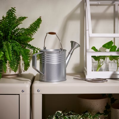 KORKGRAN Watering can, in/outdoor/galvanised, 1 l