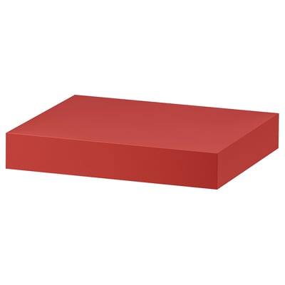 LACK Wall shelf, red, 30x26 cm