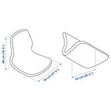 LÅNGFJÄLL Seat shell, Gunnared beige
