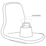LÅNGFJÄLL Seat shell, Gunnared beige