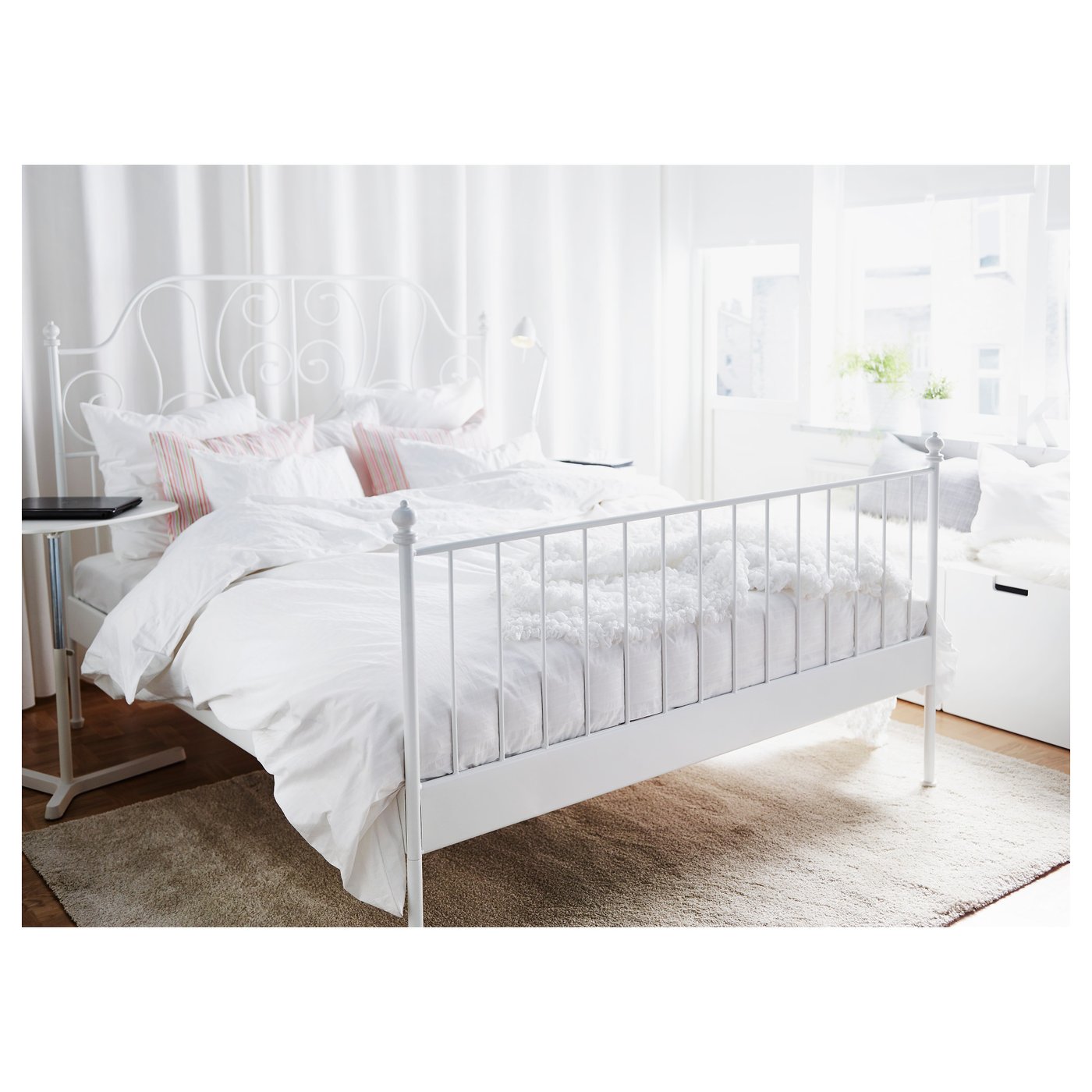 LEIRVIK Bed Frame White 160x200 Cm IKEA LEIRVIK Bed Frame White 160x200 Cm IKEA