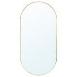 LINDBYN Mirror, gold-colour, 60x120 cm