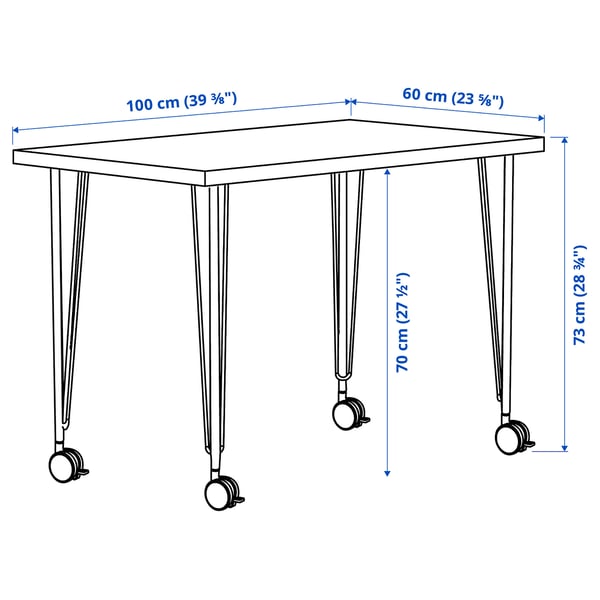 LINNMON / ADILS (Ikea study table 100x60 cm)