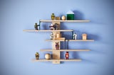 LUSTIGT Wall shelf, 37x37 cm