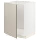 METOD Base cabinet for sink, white/Stensund beige, 60x60 cm