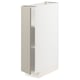 METOD Base cabinet with shelves, white/Stensund beige, 20x60 cm