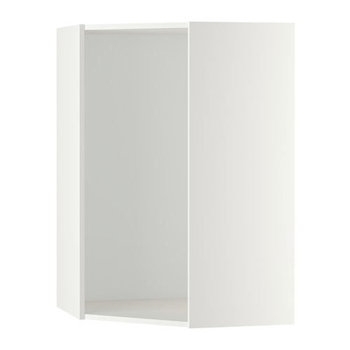 METOD Corner wall cabinet frame - white, 68x68x80 cm - IKEA