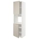 METOD High cab f oven w 2 doors/shelves, white/Stensund beige, 60x60x220 cm