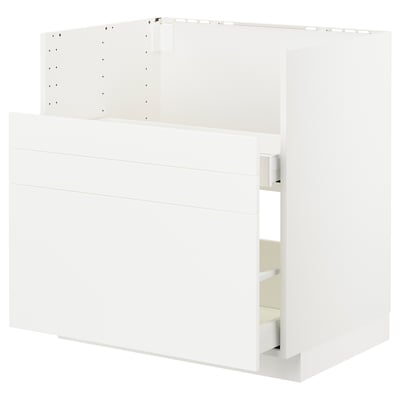 METOD / MAXIMERA Base cab f TALLSJÖN sink, white/Veddinge white, 80x60 cm