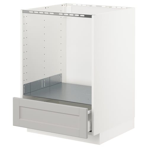 METOD white kitchen cabinet, modern, sturdy, self-closing drawers