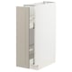 METOD / MAXIMERA Base cabinet/pull-out int fittings, white/Stensund beige, 20x60 cm