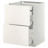 METOD / MAXIMERA Base cb 2 frnts/2 low/1 md/1 hi drw, white/Veddinge white, 60x60 cm