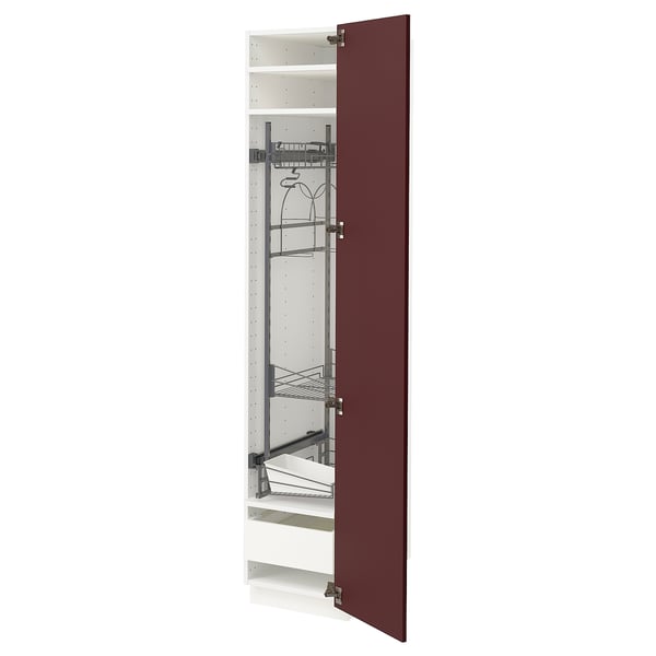 METOD / MAXIMERA High cabinet with cleaning interior ...