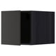 Black METOD kitchen cabinet, modern design, dark wood effect, rectangular shape, top hinge.