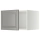 METOD Top cabinet for fridge/freezer, white/Bodbyn grey, 60x40 cm