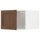 METOD Top cabinet for fridge/freezer, white Enköping/brown walnut effect, 60x40 cm