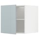 METOD Top cabinet for fridge/freezer, white/Kallarp light grey-blue, 60x60 cm