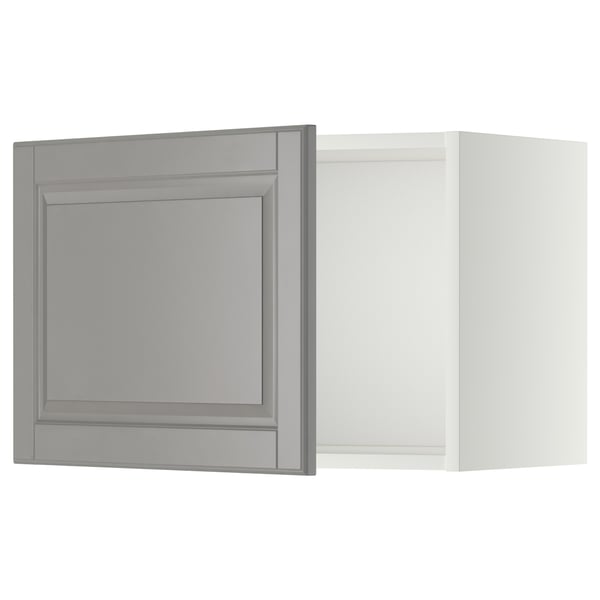 METOD Wall cabinet, white/Bodbyn grey, 60x40 cm