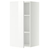METOD Wall cabinet with shelves, white/Ringhult white, 40x80 cm