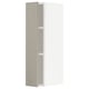 METOD Wall cabinet with shelves, white/Stensund beige, 20x80 cm