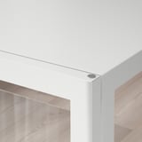 MILSBO Glass-door cabinet, white, 101x100 cm