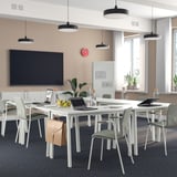 MITTZON Conference table, white, 120x68x75 cm