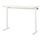 Option: MITTZON Desk sit/stand, electric white, 160x60 cm