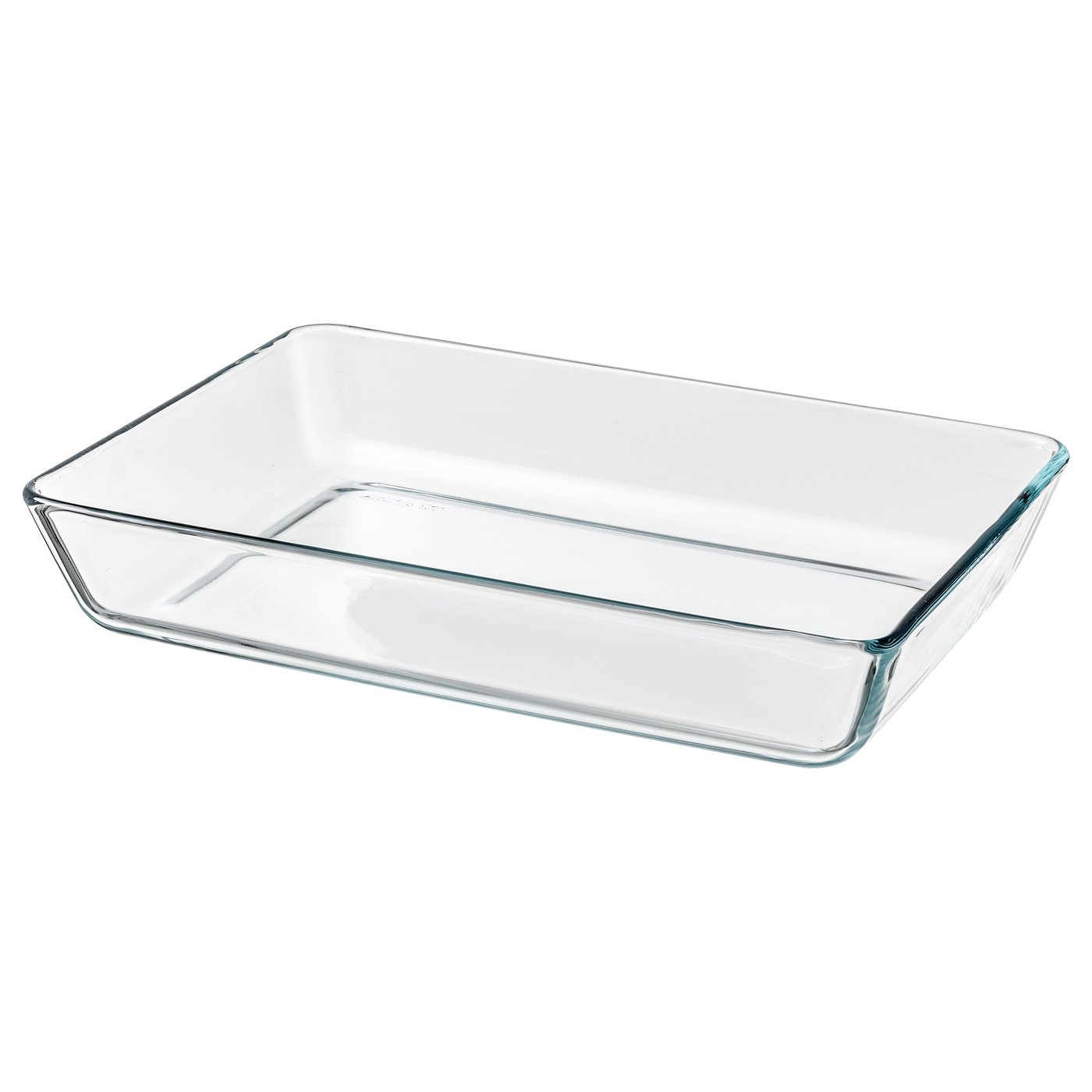 MIXTUR Oven/serving dish, clear glass, 35x25 cm - IKEA