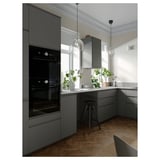 MÖCKLARP Custom made worktop, matt black/brown/marble effect high pressure porcelain, 1 m²x2.0 cm