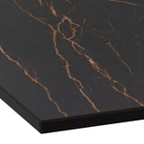 MÖCKLARP Custom made worktop, matt black/brown stone effect/high pressure porcelain, 1 m²x2.0 cm