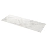 MÖCKLARP Custom made worktop, polished off-white marble effect/high pressure porcelain, 1 m²x2.0 cm