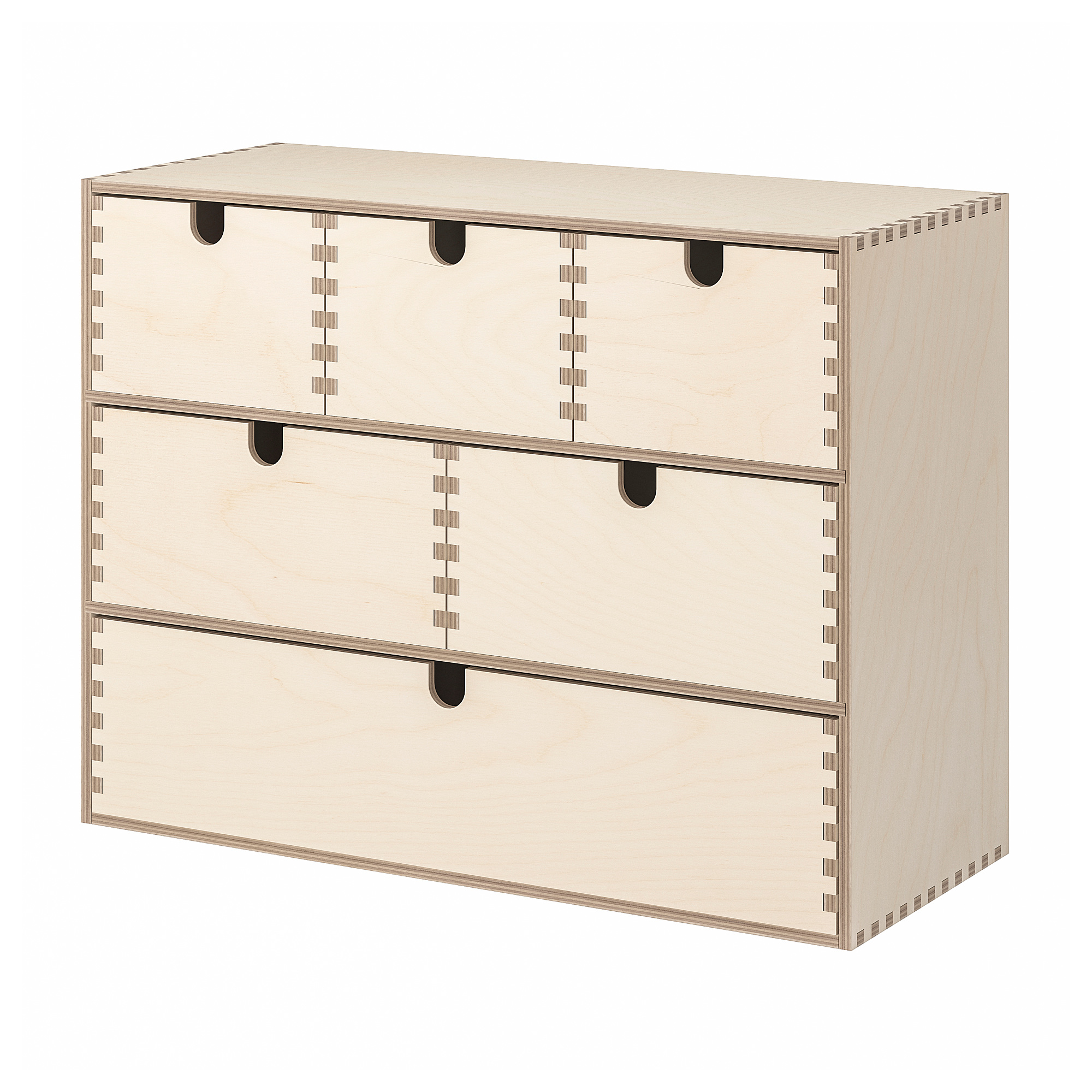 MOPPE Mini chest of drawers, birch plywood, 42x18x32 cm IKEA