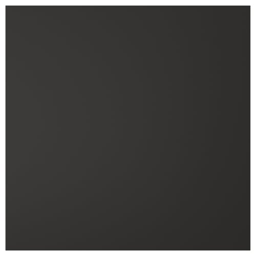 NICKEBO black square drawer front, modern, recycled wood, simple design.
